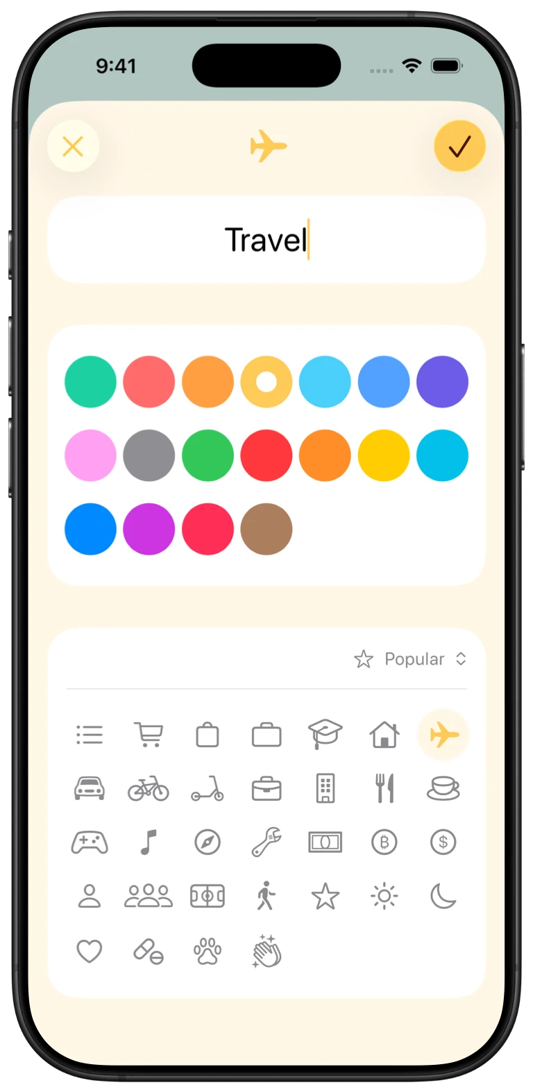 Color-code your lists.